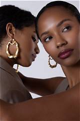 Elegant Simone Smith Bamboo Earrings: Sustainable Style